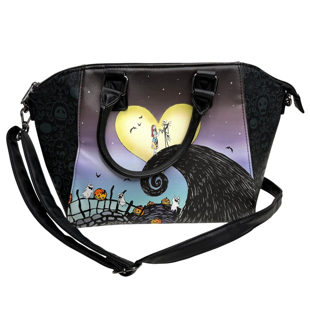 Disney Nightmare Before Christmas Jack Sally Satchel Loungefly Crossbody Bag